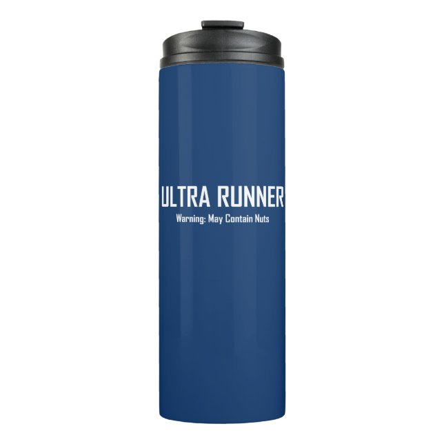 Ultra Runner, Warnung kann Nuts enthalten Thermosbecher (Vorderseite)