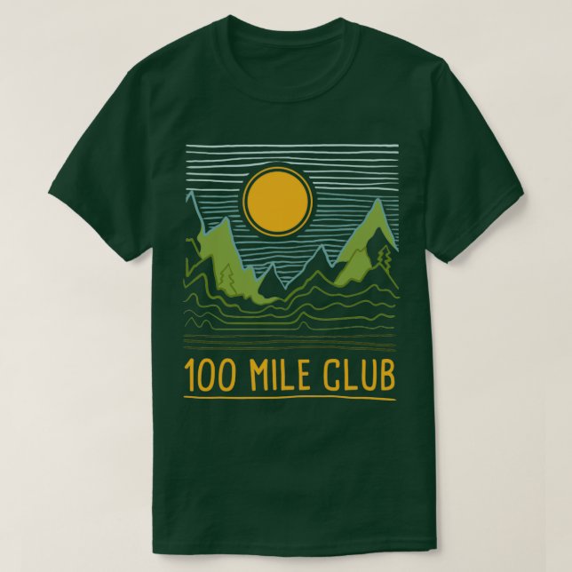 Ultra Running Marathon Runner 100 Mile Club T-Shirt (Design vorne)