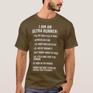 Ultra Running Trail Laufend bin ich ein Ultra Runn T-Shirt