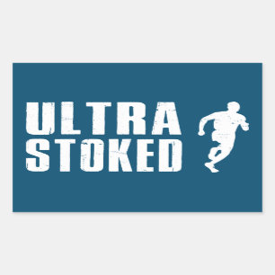 Ultra-Stoked Rechteckiger Aufkleber