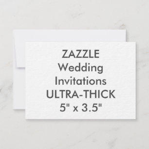 ULTRA-THICK 360lb 5 Zoll x 3,5 Zoll Hochzeitseinla Einladung