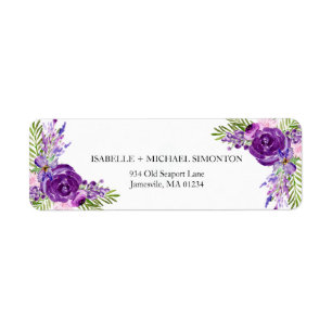 Ultra-Viloet-Rose-Rücksendeadressen-Aufkleber