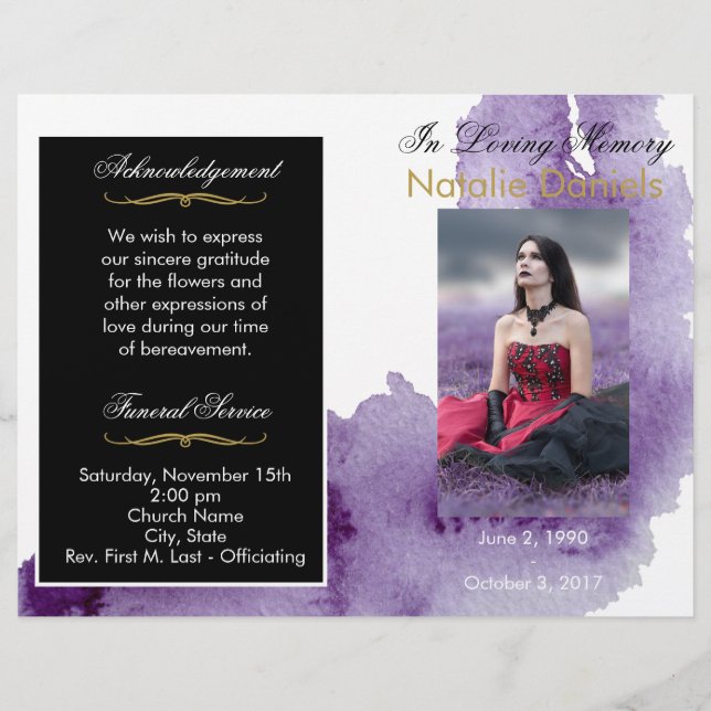 Ultra-Violet-Beerdigung (Vorderseite)