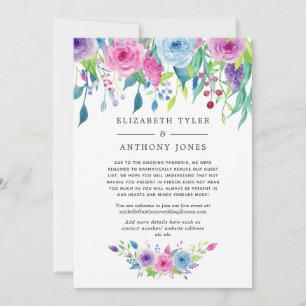 Ultra Violet Farbkombination Floral Reduced Guest  Ankündigung