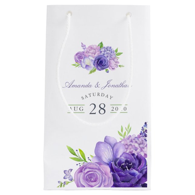 Ultra-Violet-Gastgeschenk Hochzeit Kleine Geschenktüte (Vorderseite)