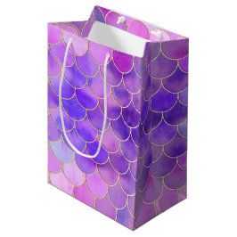 Ultra Violet & Gold Mermaid Scanner Mittlere Geschenktüte