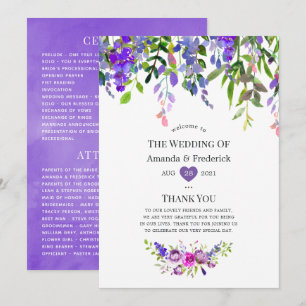 Ultra-Violet-Hochzeitsprogramm für Wasserfarbenflo Programm