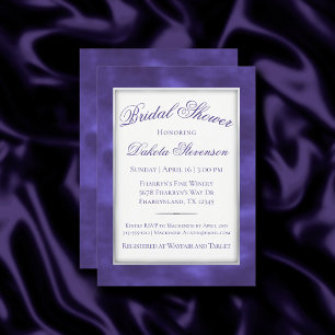 Ultra Violet Lila Moderne Minimalistische Aquarell Einladung
