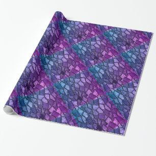 Ultra-Violet-Mosaikglas-Wrapping-Papier Geschenkpapier
