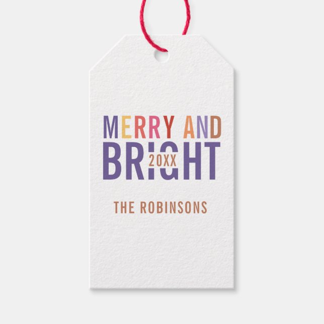 Ultra Violet Palette Weihnachten Geschenkanhänger (Vorderseite)