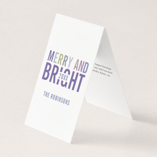 Ultra Violet Palette Weihnachtsgrüße Foto (Vorderseite)