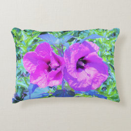 Ultra-Violet Plum Crazy Lila Hibiskus Blume Dekokissen