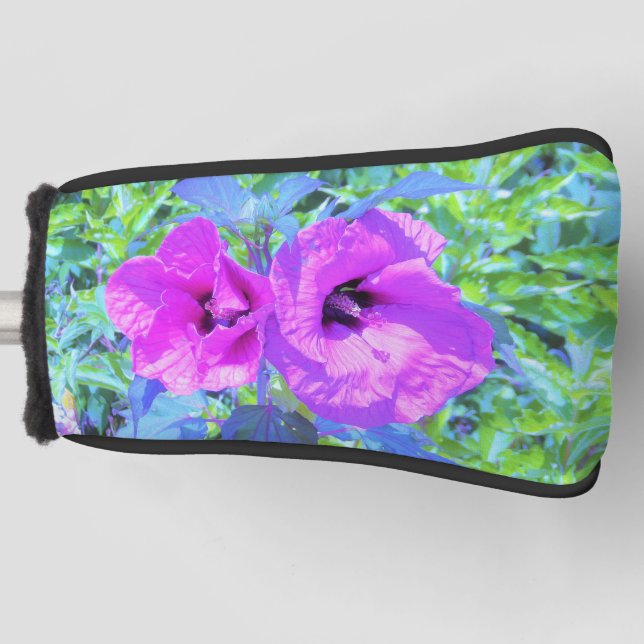 Ultra-Violet Plum Crazy Lila Hibiskus Blume Golf Headcover (Vorderseite)