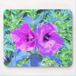 Ultra-Violet Plum Crazy Lila Hibiskus Blume Mousepad