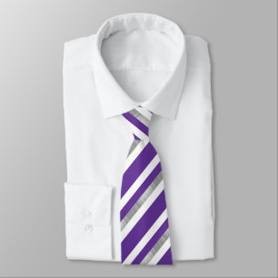 Ultra-Violet-Streifen Muster Neck Tie Krawatte