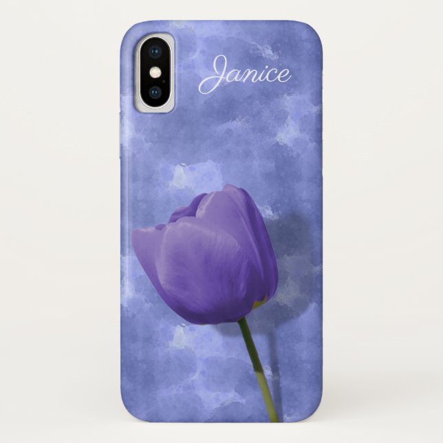Ultra Violet Tulip iPhone X Fall Case-Mate iPhone Hülle (Rückseite)