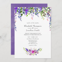 Ultra Violet Wedding Watercolor Floral