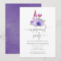 Ultra-Violett-Engagement Partei Weinverkostung