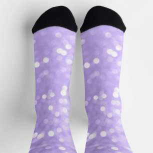 Ultra violett lila funkelnder Bokeh Abstract Socken