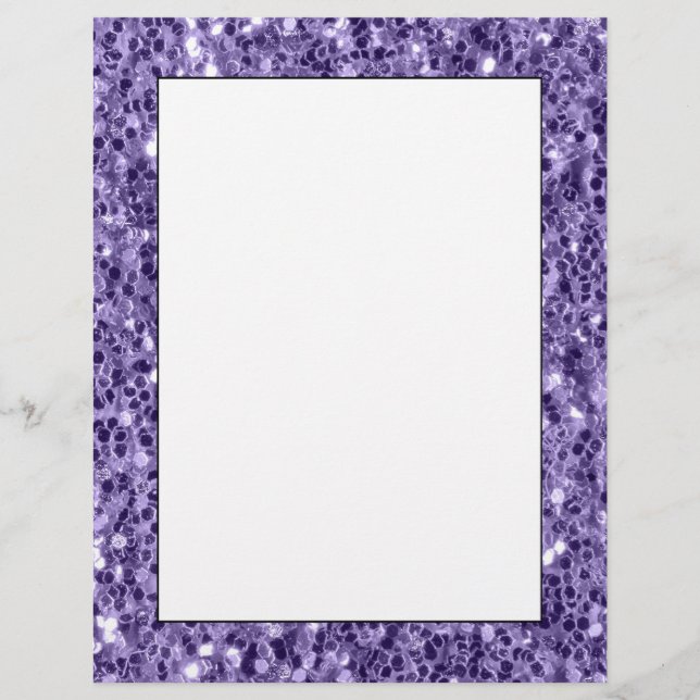Ultra-violette lila Glitzer-Glitzern (Vorderseite)