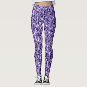 Ultra-violette lila Glitzer-Glitzern Leggings