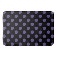 Ultra violette Polka Punkte auf schwarz