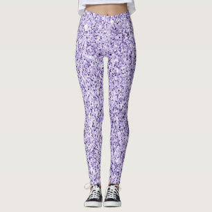 Ultra violettes Licht lila Glitter funkelt Leggings