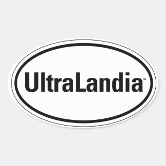 UltraLandia Ovaler Aufkleber