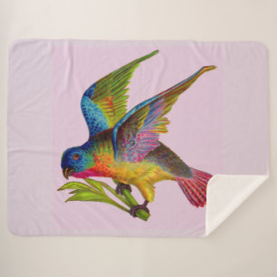 ultralfarbener Viktorianischer Vogeldruck Sherpadecke