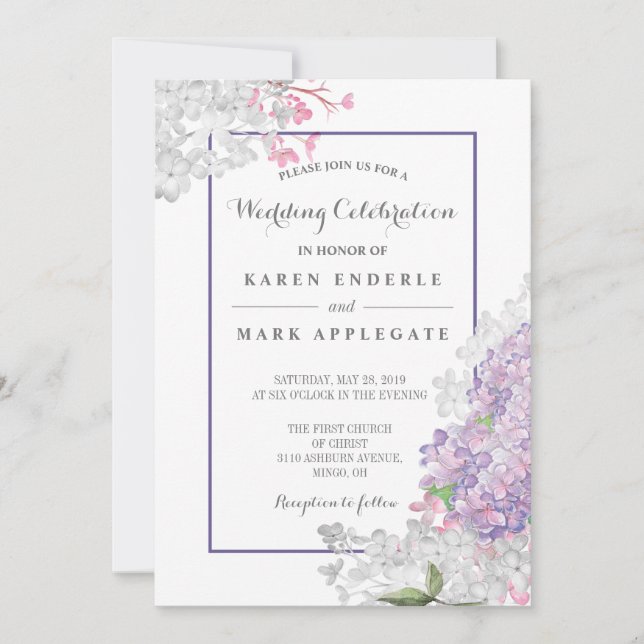 UltraLilacs in Bloom Einladung (Vorderseite)