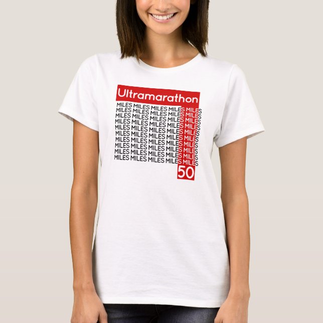 ULTRAMARATHON 50 Meilen | lächeln T-Shirt (Vorderseite)