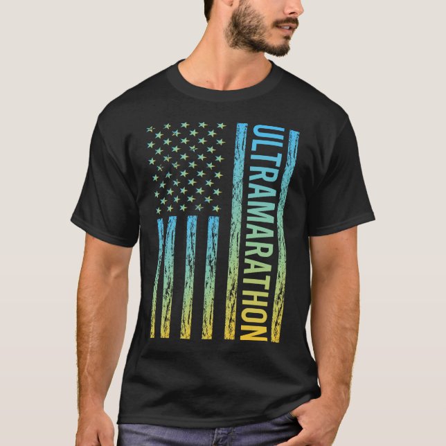 Ultramarathon-Rennmarathon T-Shirt (Vorderseite)