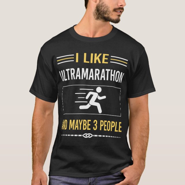 Ultramarathon-Rennmarathon T-Shirt (Vorderseite)