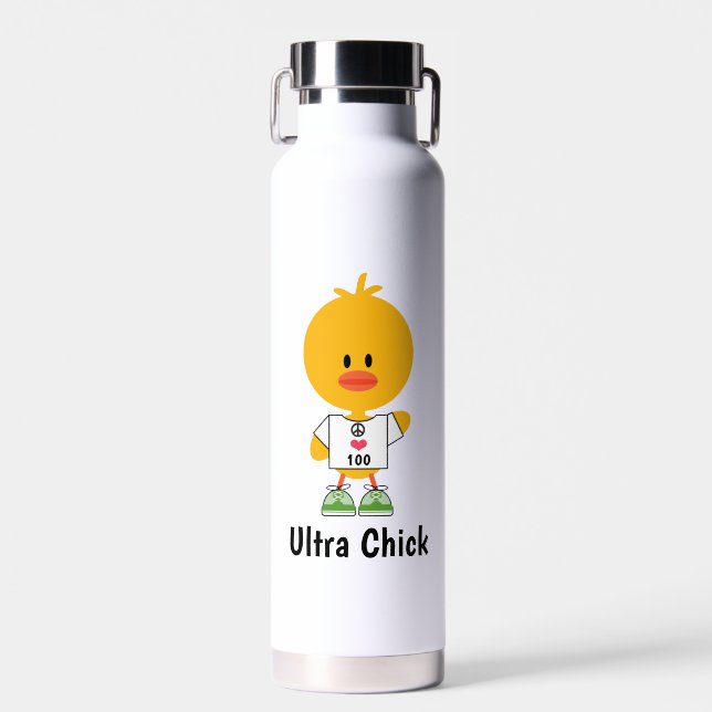 Ultramarathon Ultra Chick mit benutzerdefinierter  Trinkflasche (Vorne)