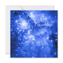 Ultramarine blaue Sterne Kosmische Hochzeit