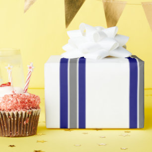 Ultramarine blaue und graugestrichene Schleifpapie Geschenkpapier