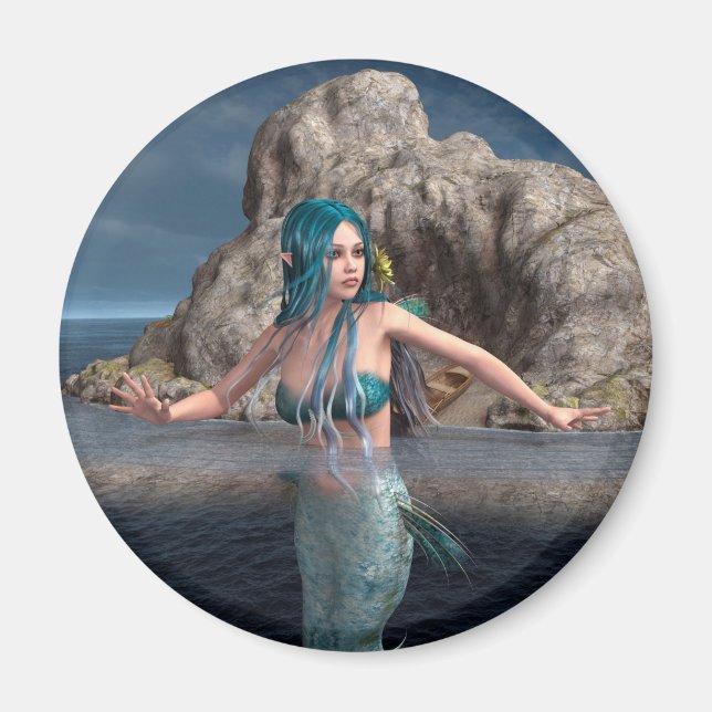 Ultramarine Mermaid Magnet (Vorne)