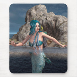 Ultramarine Mermaid Mousepad