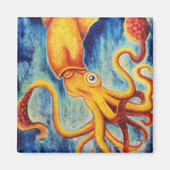 Ultramarine, Tintenfisch-Magnete Magnet (Vorne)