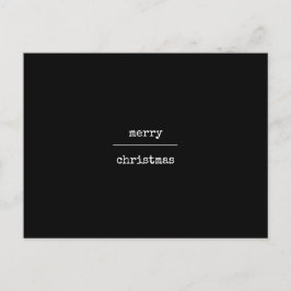 Ultraminimalistisch Moderne frohe Weihnachten Postkarte