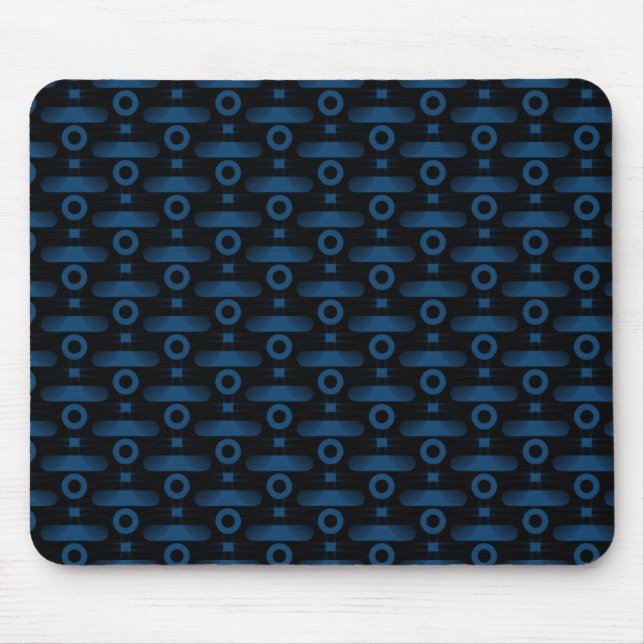 Ultramoderne Abstrakte Mousepad, Royal Blue Mousepad (Vorne)