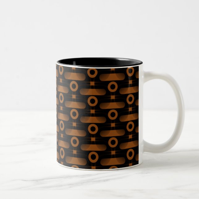Ultramoderne Abstrakte Tasse, Kupfer Zweifarbige Tasse (Rechts)