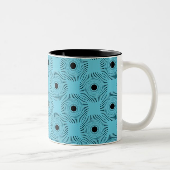 Ultramoderne Charm-Tasse, türkis Zweifarbige Tasse (Rechts)