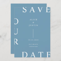 ultramoderne Gestaltung Save the Date