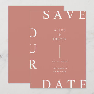 ultramoderne Gestaltung Save the Date Einladung