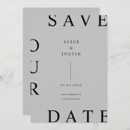 ultramoderne Gestaltung Save the Date Einladung