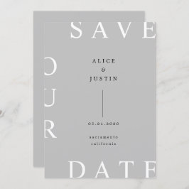 ultramoderne Gestaltung Save the Date Einladung