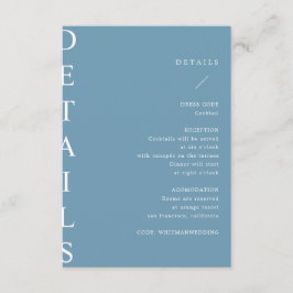 ultramoderne Hochzeitskarte Begleitkarte