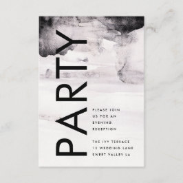 Ultramoderne neutrale Hochzeit Begleitkarte