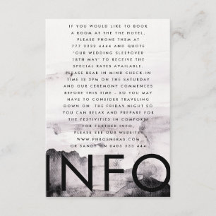 Ultramoderne neutrale Hochzeit Begleitkarte